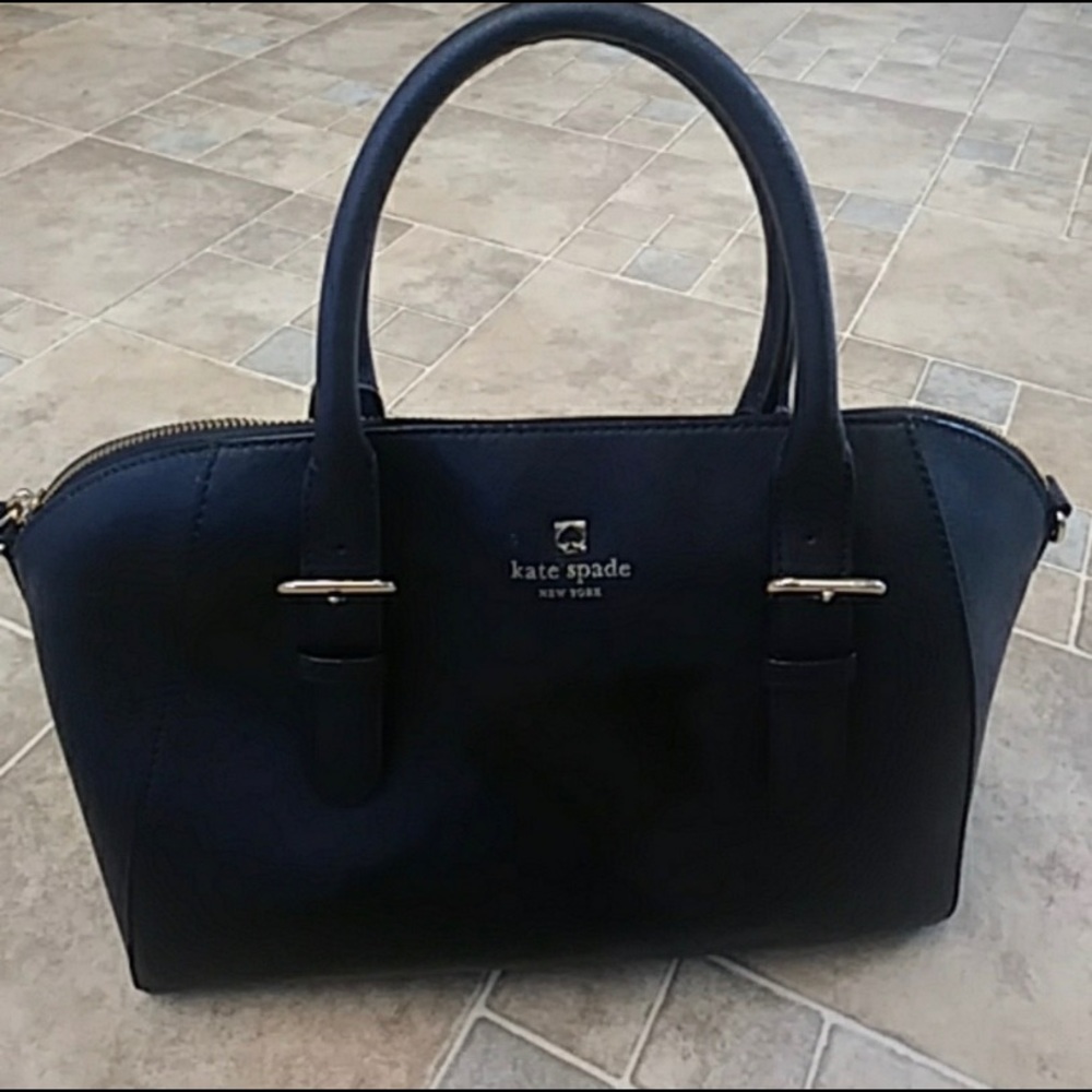 Kate Spade black leather purse - Picture 1 of 6
